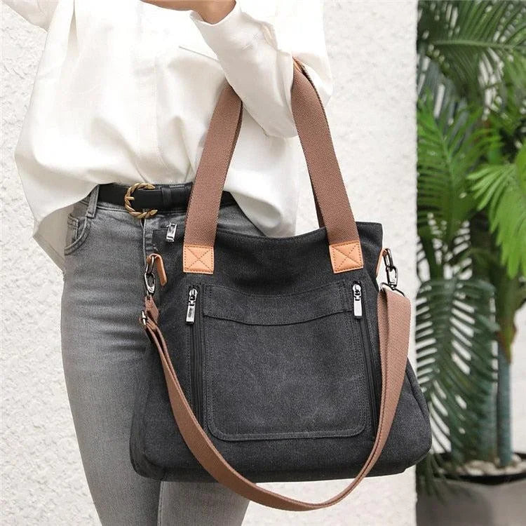 Women’s Canvas Shopper Bag – Ayanna