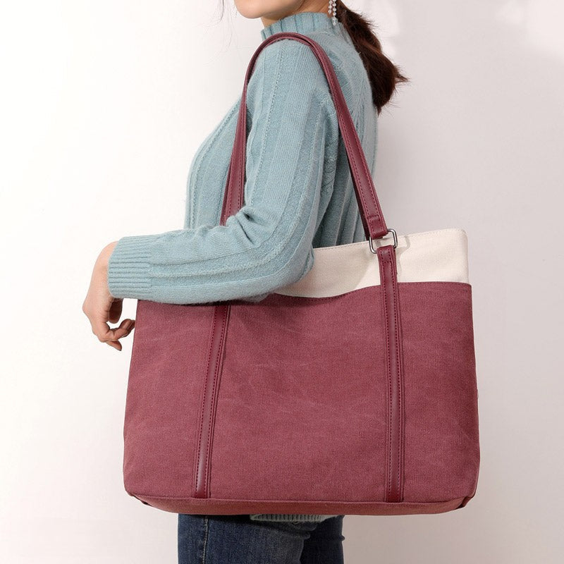 Women’s Canvas Shopper Bag – Chloe