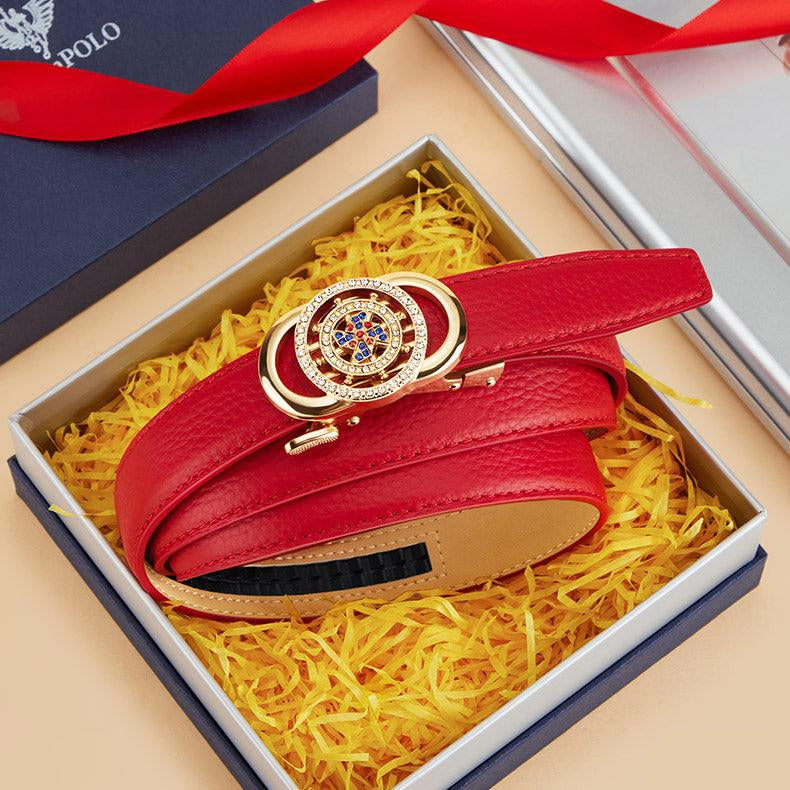 Women’s Genuine Leather Belt William Polo – Elegant