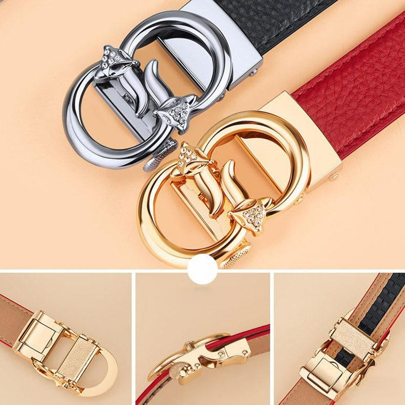 Women’s Genuine Leather Belt William Polo – Fox
