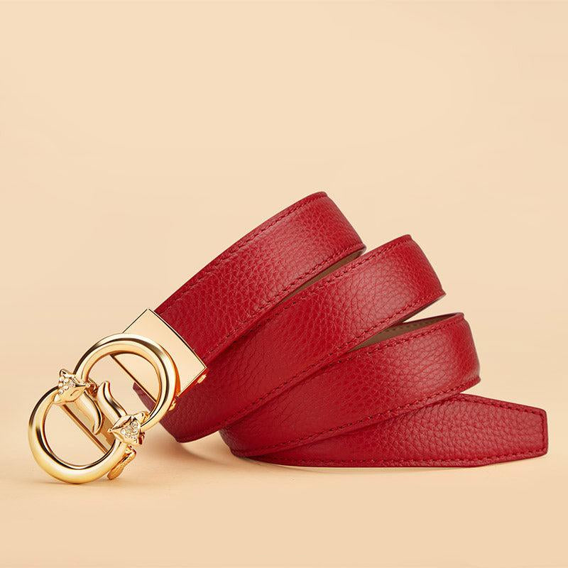 Women’s Genuine Leather Belt William Polo – Fox