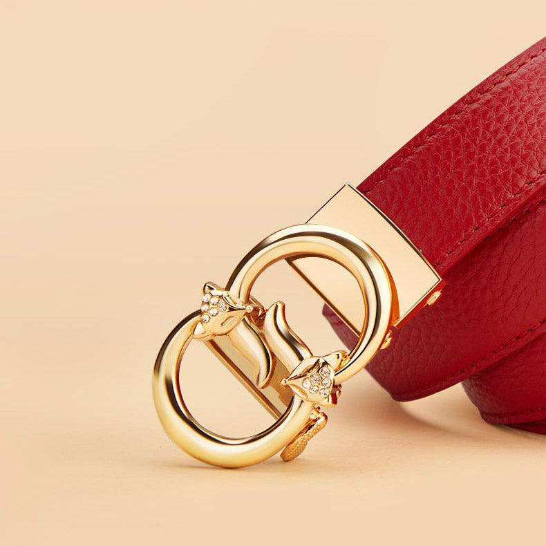Women’s Genuine Leather Belt William Polo – Fox