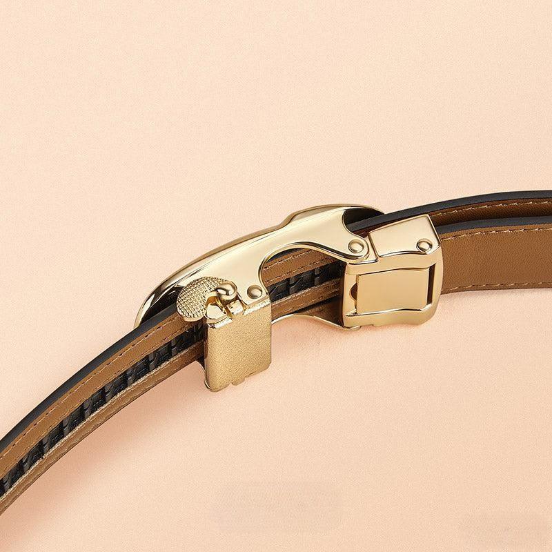 Women’s Genuine Leather Belt William Polo – Scarlet