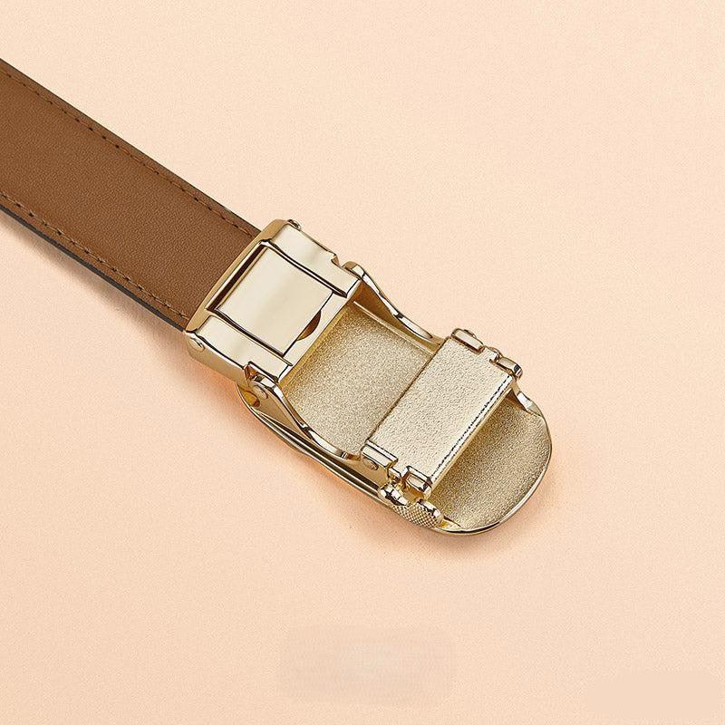 Women’s Genuine Leather Belt William Polo – Scarlet