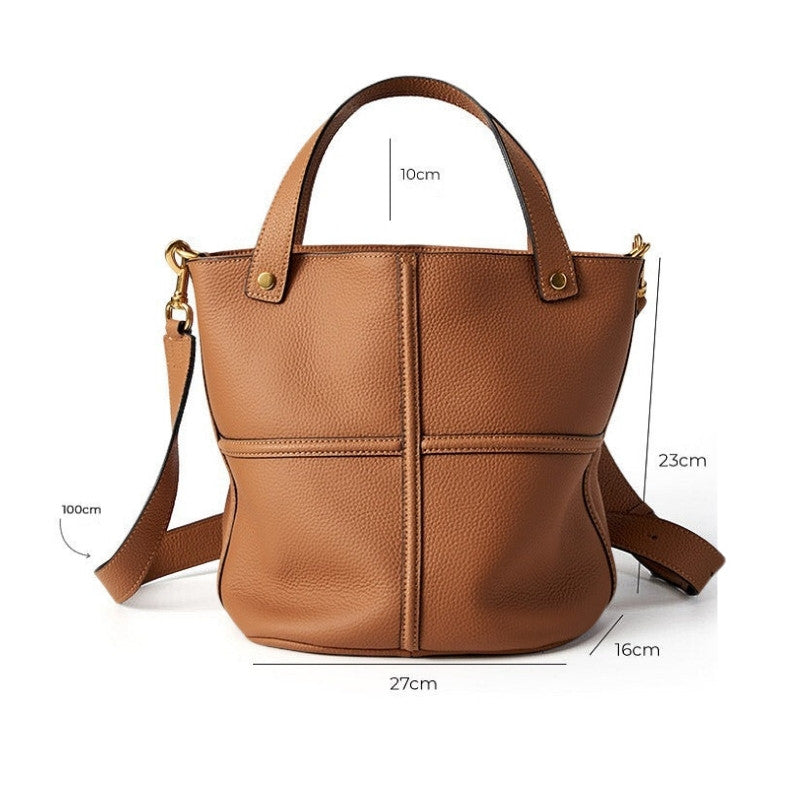 Women’s Leather Crossbody Bag – Amber