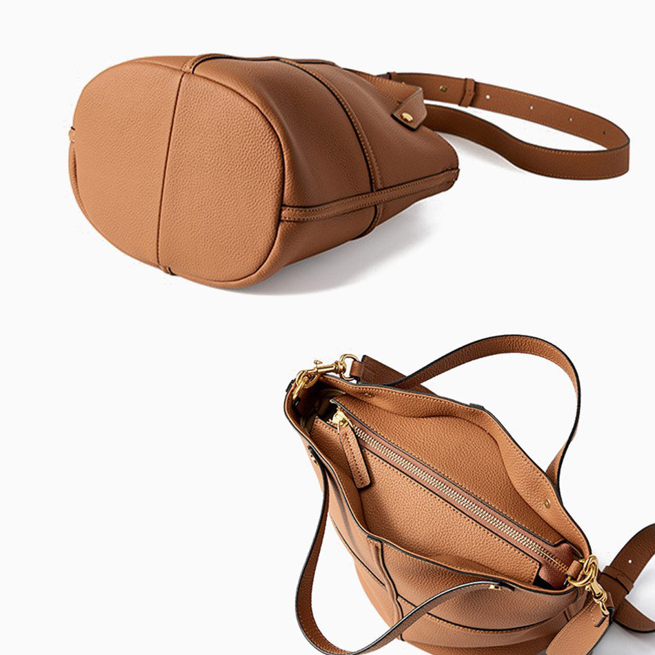 Women’s Leather Crossbody Bag – Amber
