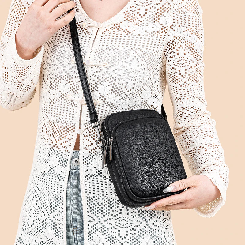 Women's Leather Crossbody Bag – Yasmin Bavency