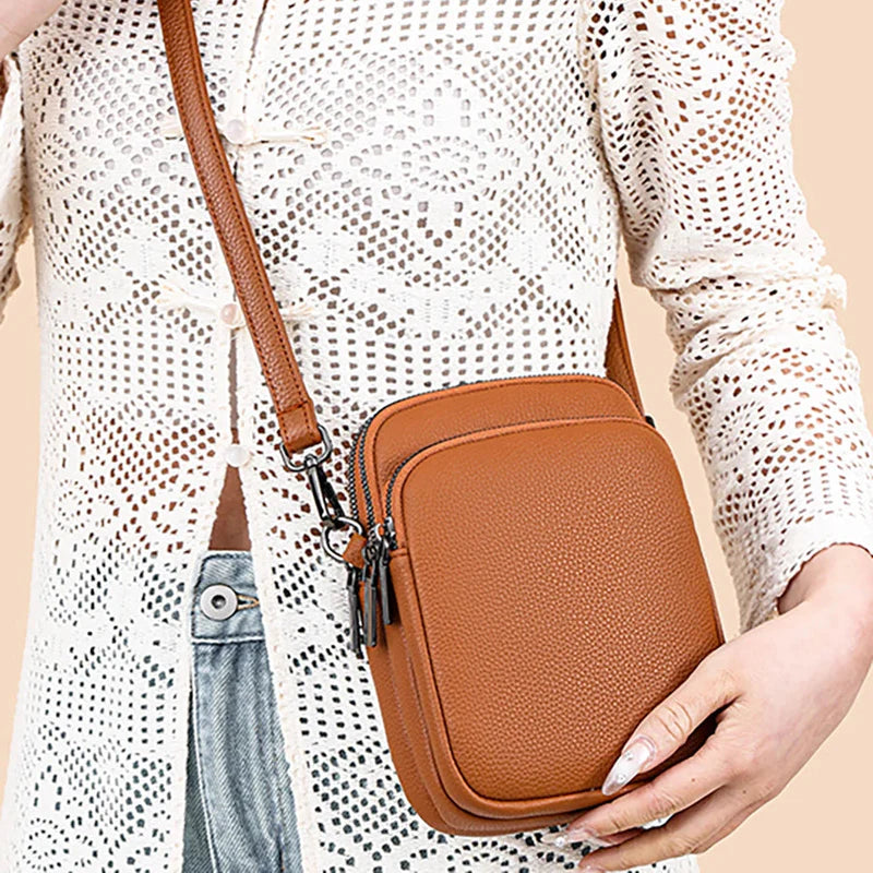 Women's Leather Crossbody Bag – Yasmin Bavency