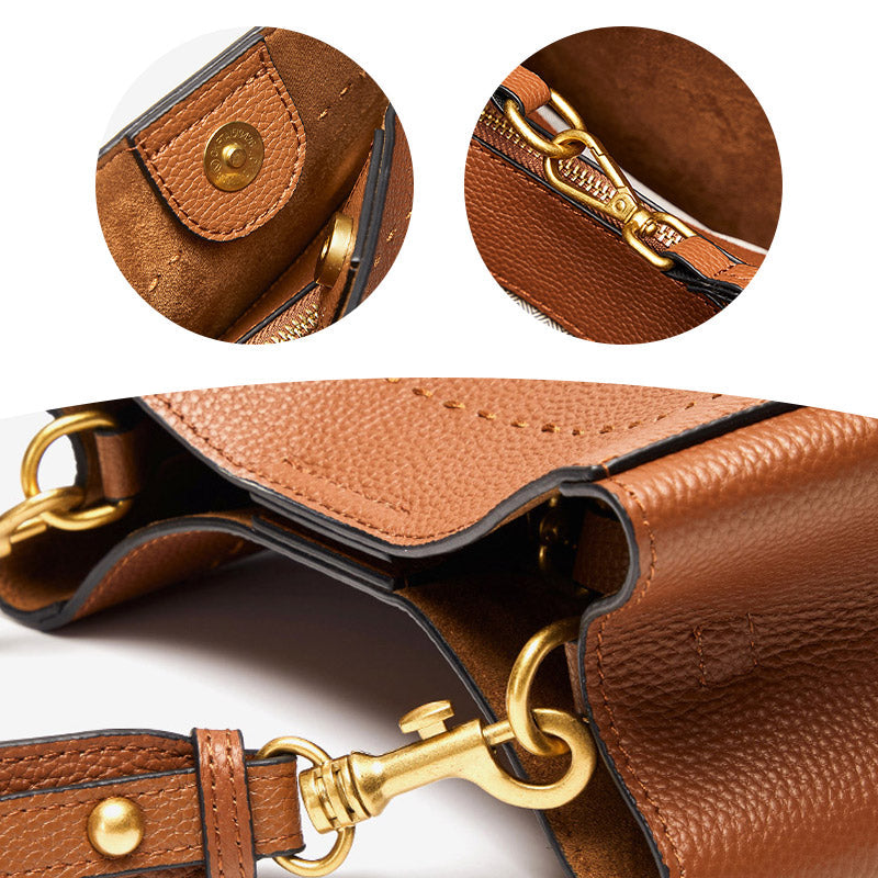 Women’s Leather Shoulder Bag – Odelia
