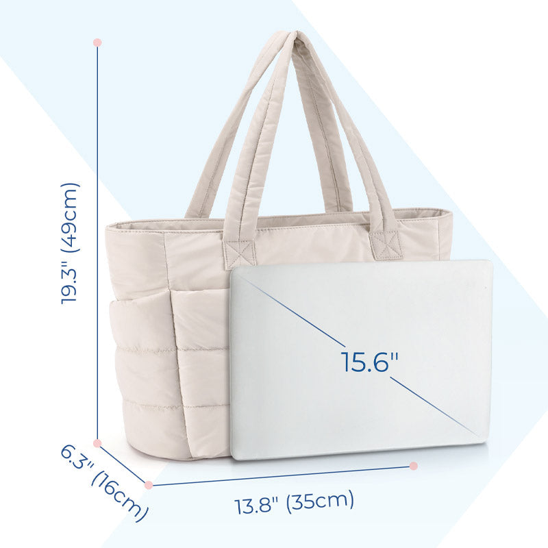 Women’s Nylon Tote Bag – Puffer Aura