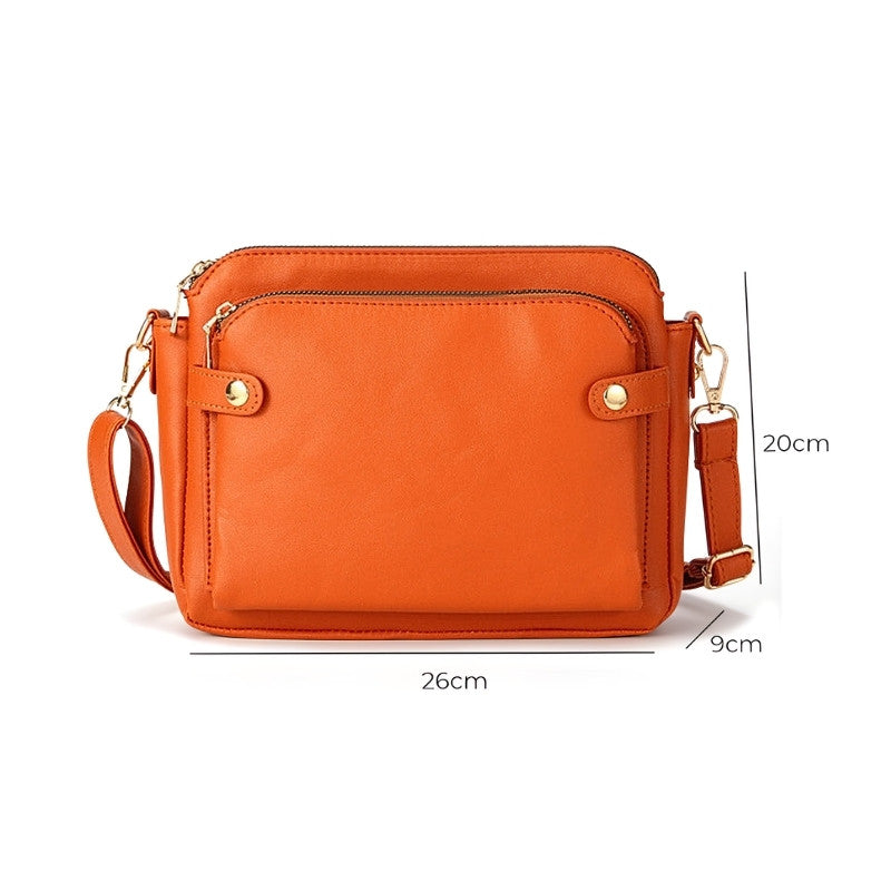 Women’s Vegan Leather Crossbody Bag – Yella