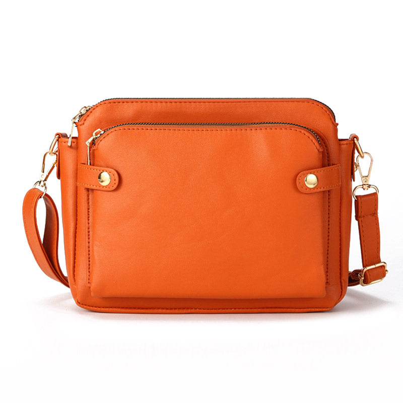 Women’s Vegan Leather Crossbody Bag – Yella
