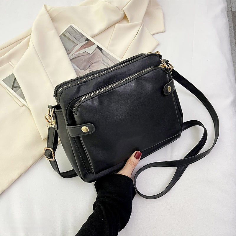 Women’s Vegan Leather Crossbody Bag – Yella