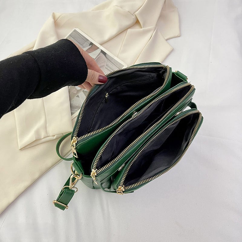 Women’s Vegan Leather Crossbody Bag – Yella