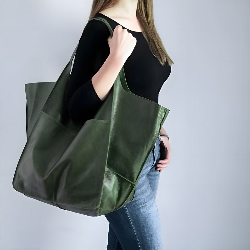 Women’s Vegan Leather Shopper Bag – Lesha
