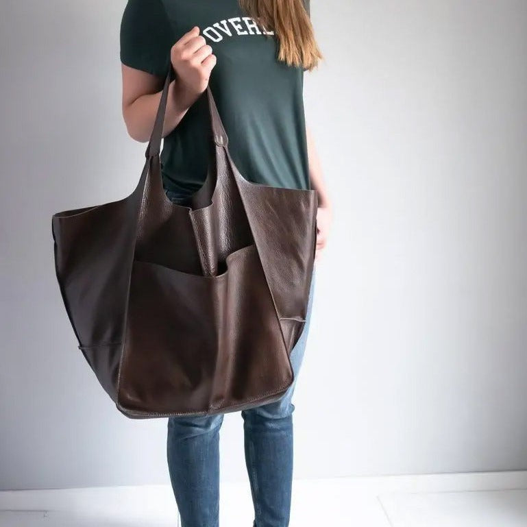 Women’s Vegan Leather Shopper Bag – Lesha