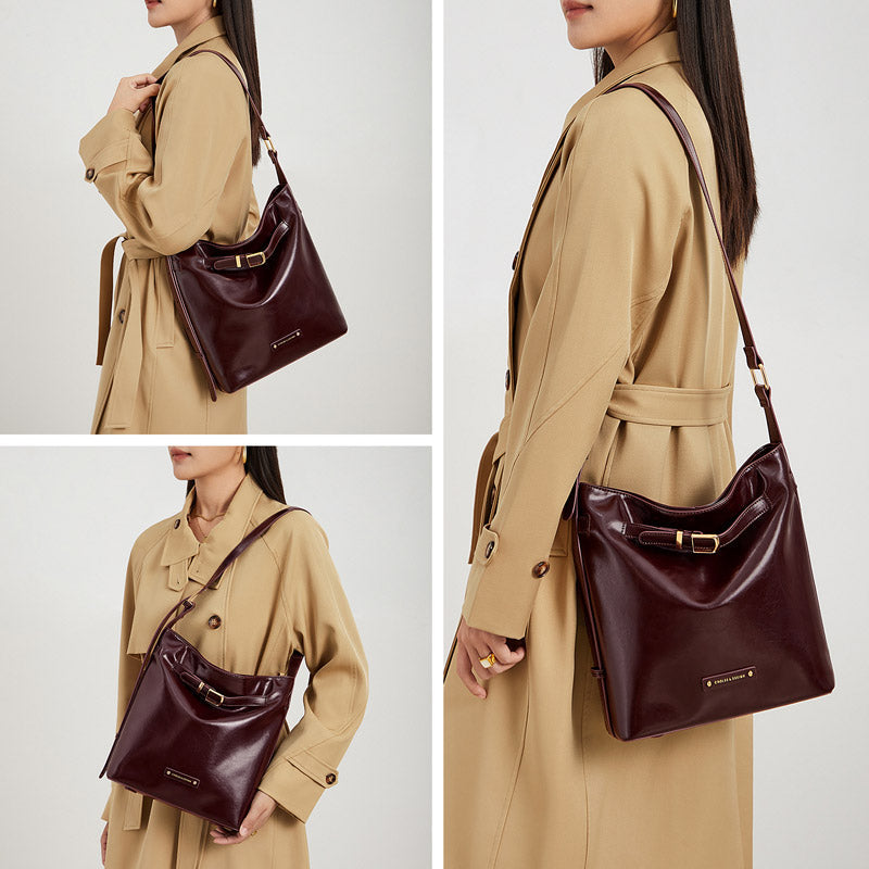 Women’s Vegan Leather Shoulder Bag – Vanessa