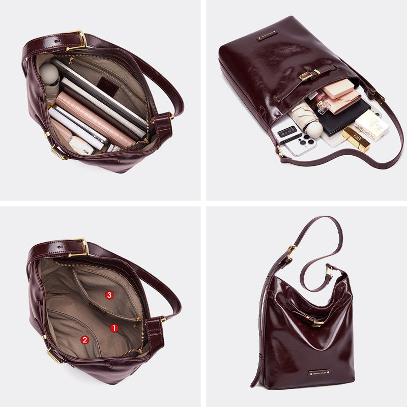 Women’s Vegan Leather Shoulder Bag – Vanessa