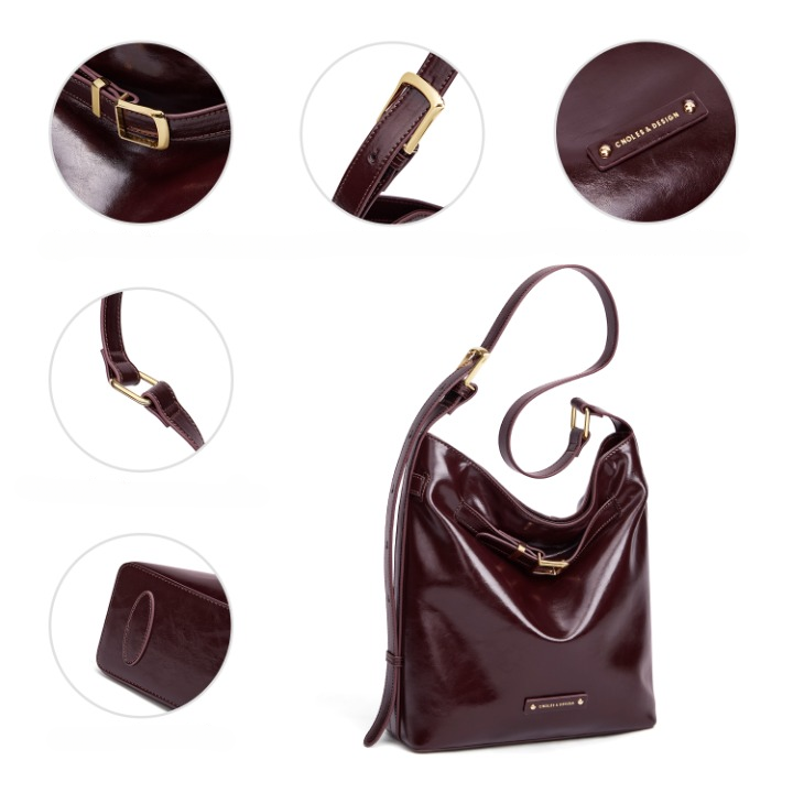 Women’s Vegan Leather Shoulder Bag – Vanessa